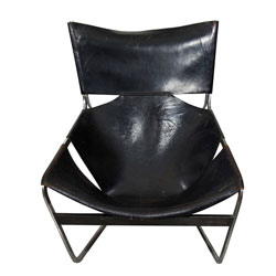 Pierre Paulin Leather F44 Lounge Chair (SOLD)