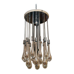 Venini Crystal Drop Chandelier (SOLD)